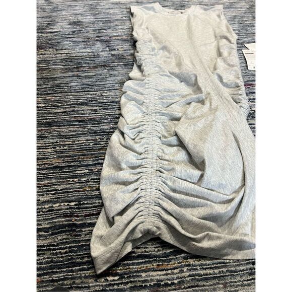 Athleta NWT Apres Ruched Dress Grey Heather size S - Picture 9 of 9